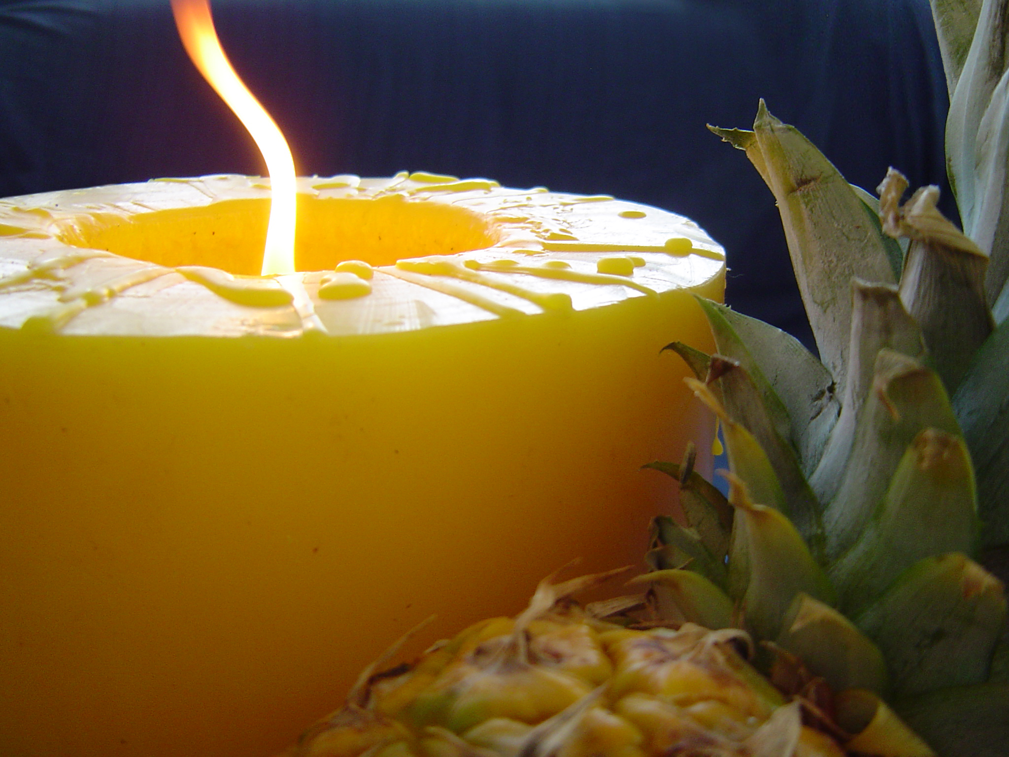 fruit and candle