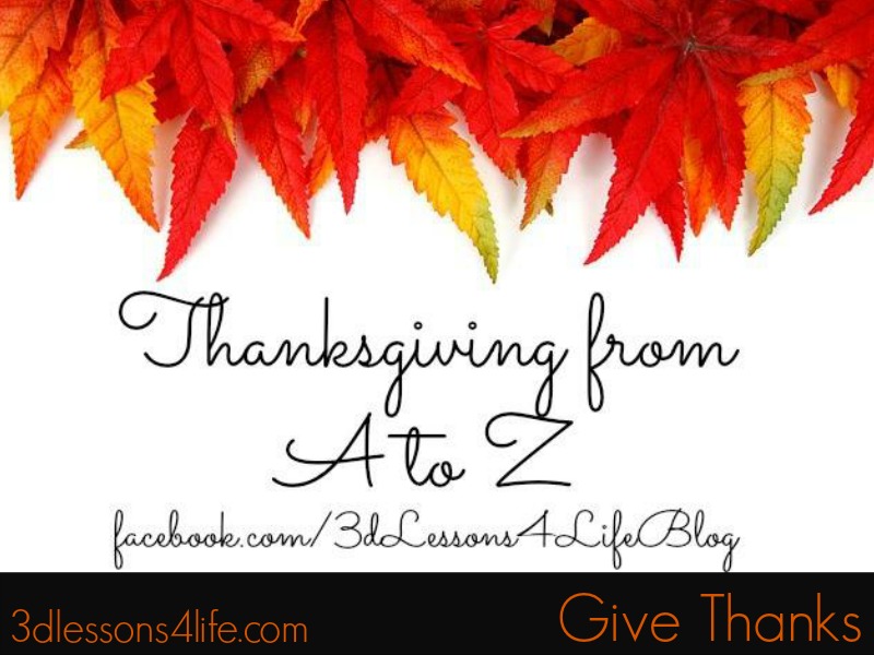 Thanksgiving A to Z