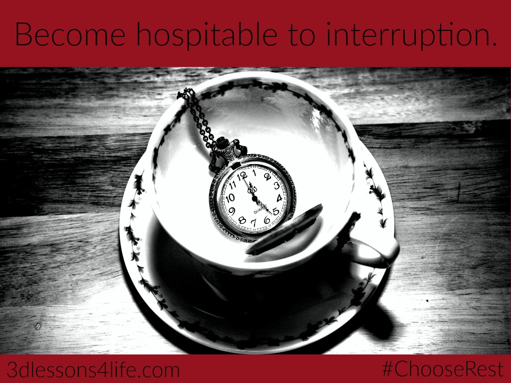 Welcome Life's Interruptions