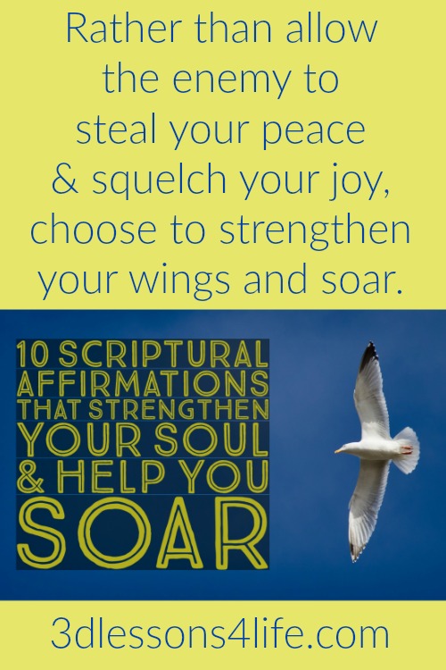 10 Scriptural Affirmations to Help You Soar | 3dlessons4life.com