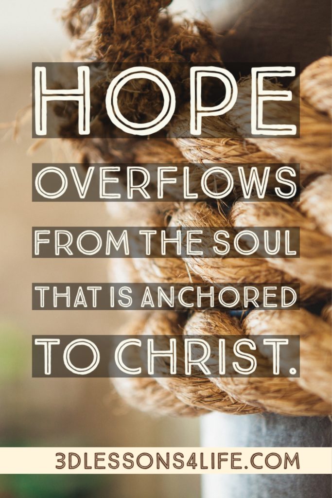Anchored in Christ | 3dlessons4life.com
