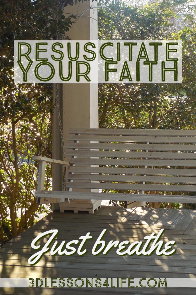 Resuscitate You Faith | Just Breathe for 31 Days - Day 19 | 3dlessons4life.com