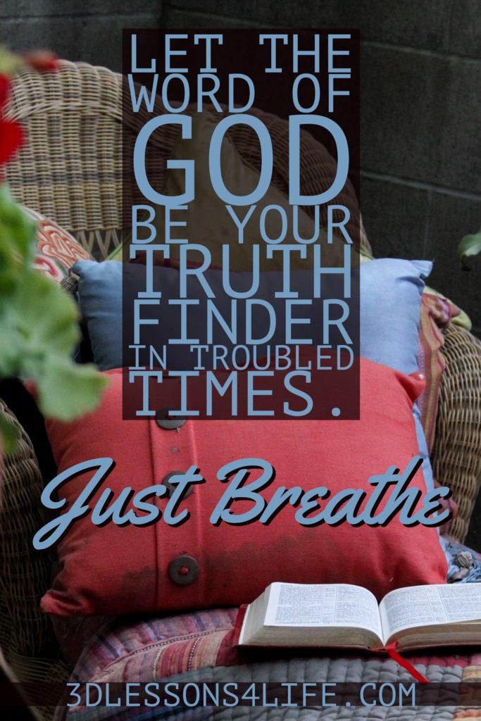 Truth Finder | Just Breathe for 31 Days - Day 25 | 3dlessons4life.com