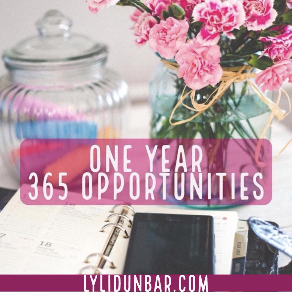 One Year. 365 Opportunities | lylidunbar.com