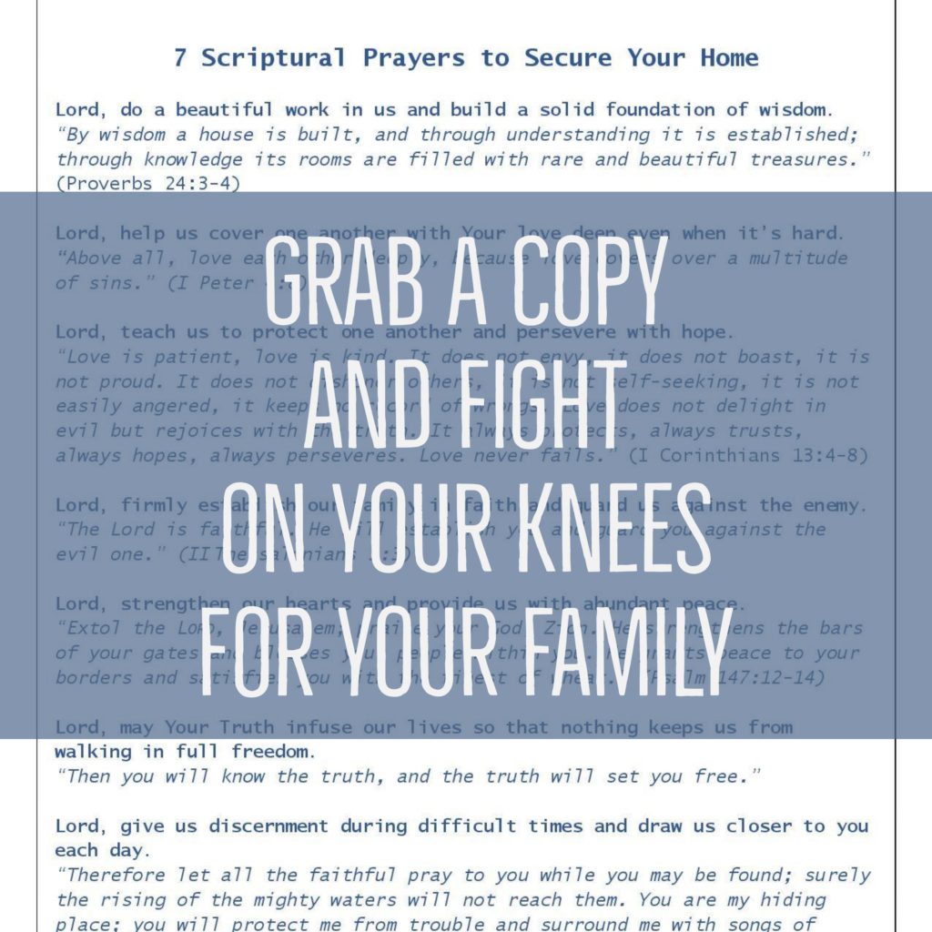 7 Powerful Prayers to Secure Your Home from Harm Freebie | lylidunbar.com