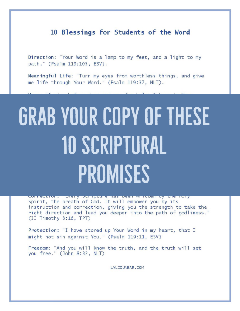 10 Blessings for Students of the Word Printable