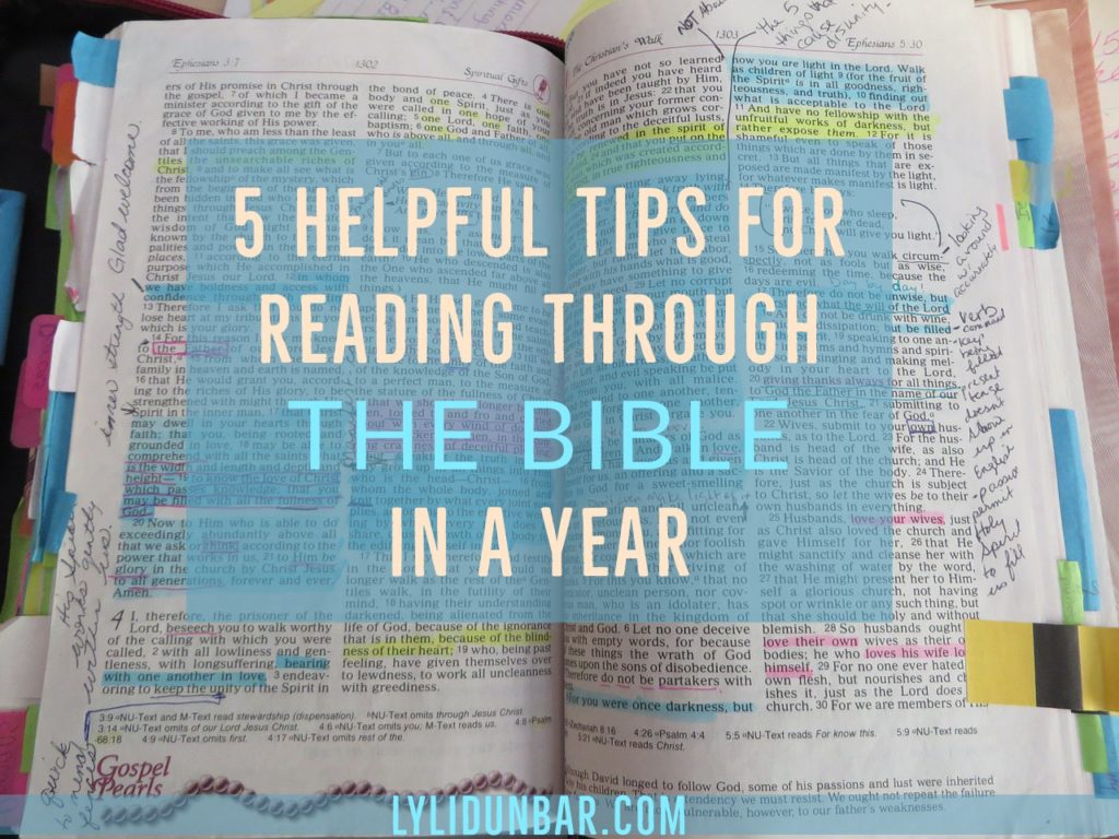 5 Helpful Tips for Reading Through the Bible in a Year