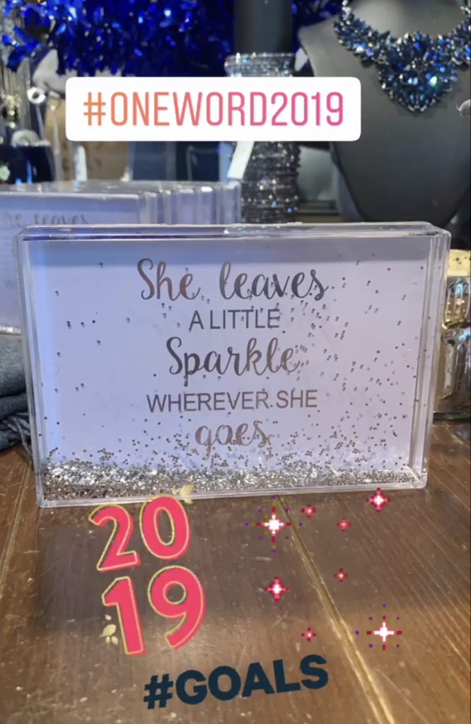 She leaves a little sparkle wherever she goes