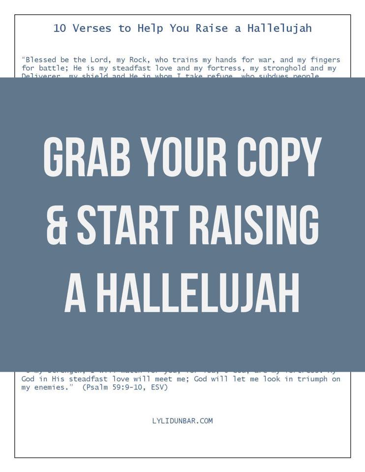10 Verses to Help You Raise a Hallelujah