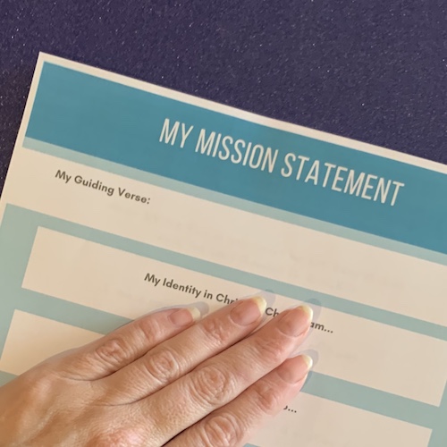 Writing out your mission statement will help you make significant progress.